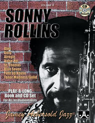 Jamey Aebersold Jazz #8 SONNY ROLLINS Book with Online Audio cover Thumbnail